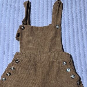 Girls shein corduroy overalls